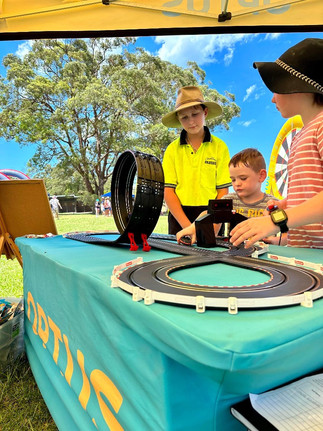 slot car competition  by Optus Regional NSW as featured in Brilliant-Online Magazine