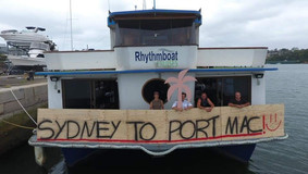 David Lazarus brings Rhythmboat from Sydney to Port Macquarie