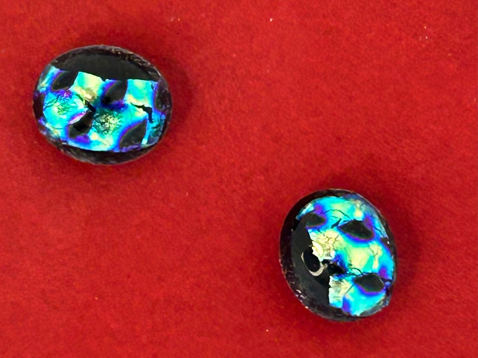 Fused Glass Stud Earrings