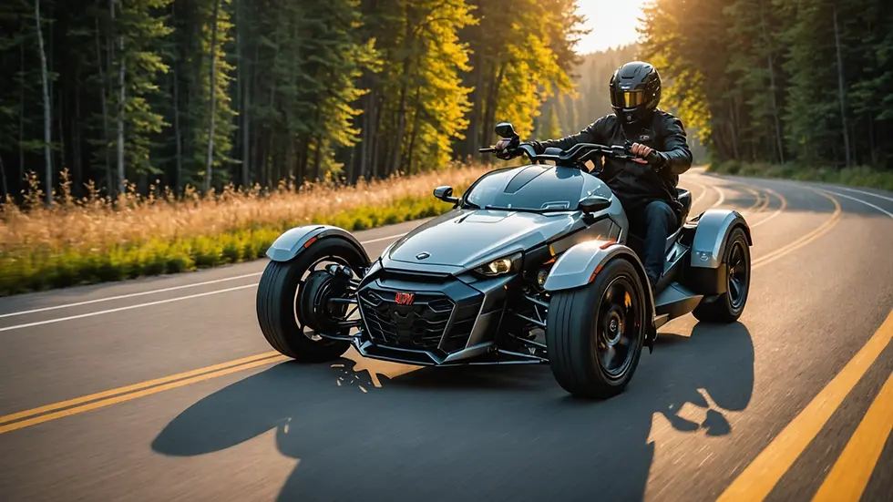 CanAm Ryker on a scenic road