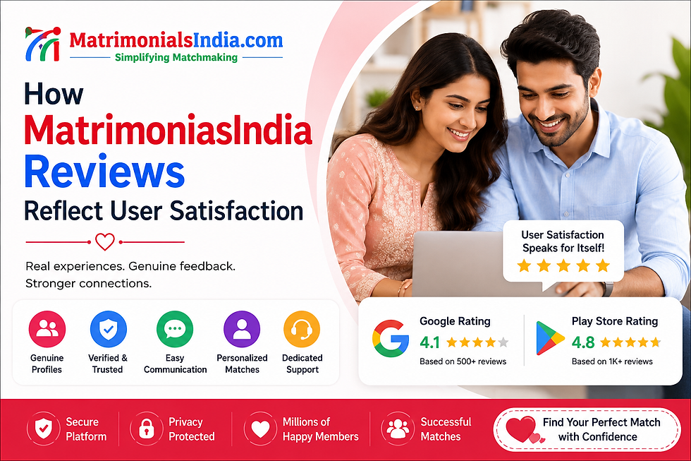 How Matrimoniaslindia Reviews Reflect User Satisfaction