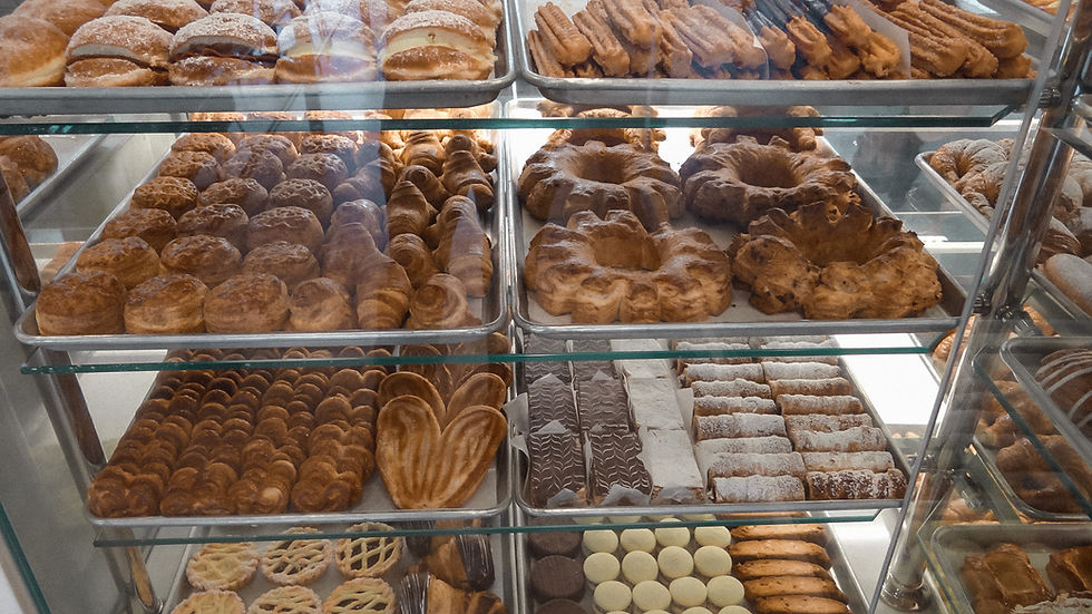 Some of the goodies the bakery offers.