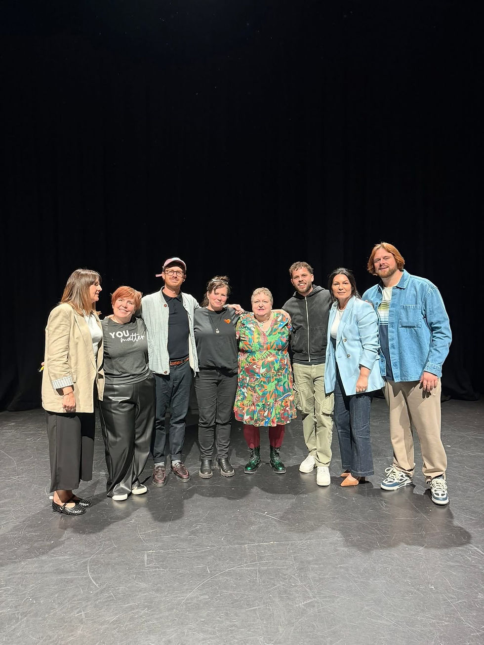 Left to right - Nic A, Clare, Rhys, Mandy, Mags, Harrison, Nic S and Cullan