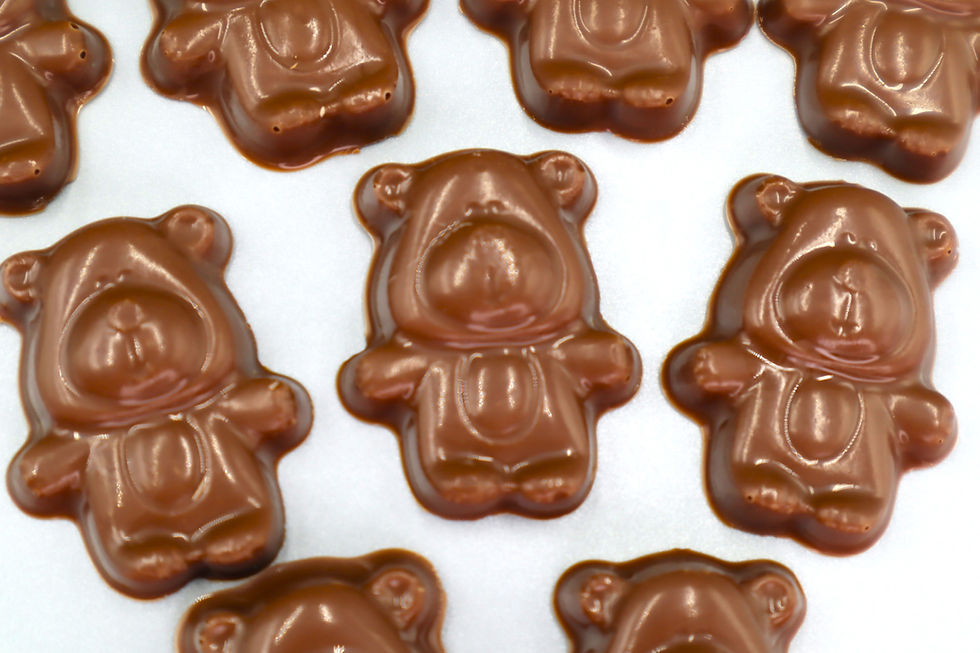 Thumbnail: Milk, Dark or White Chocolate Teddy Bears