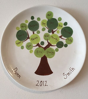 Family Tree plate by Creative Biscuit