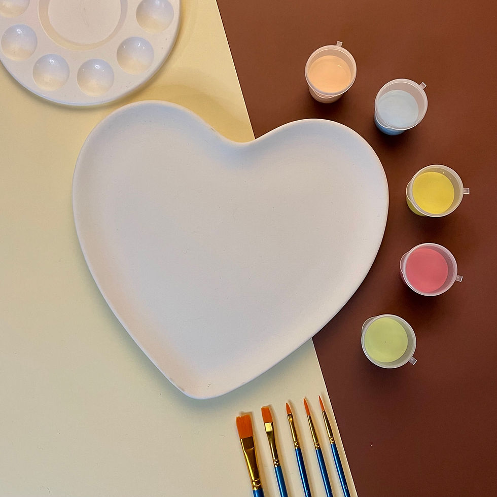 Paint at Home Heart Plate Kit