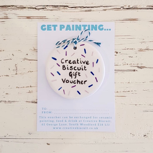 Ceramic Painting Gift Voucher Creative Biscuit