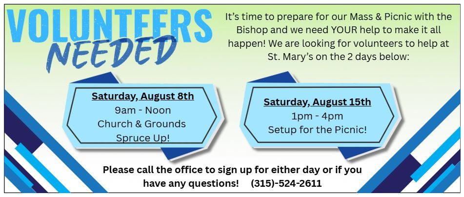 Volunteers Needed!