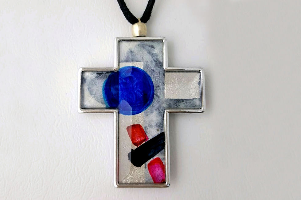 Thumbnail: Blue Moon Cross Pendant