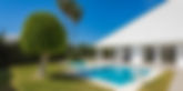 Private villa exterior in Marbella with outdoor space
