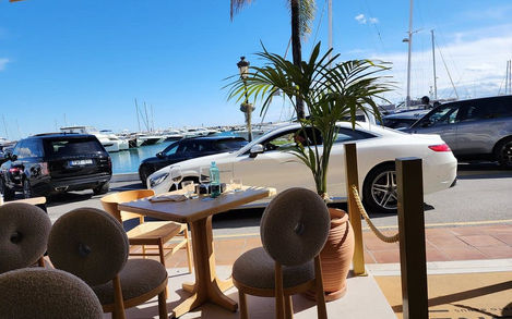 Hen weekend at Leone Restaurant with stunning marina views in Puerto Banús