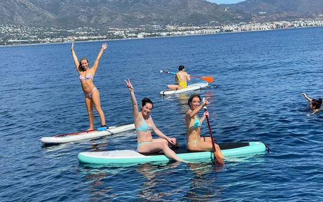 VIP catamaran hen do Marbella skipper crew included Spain