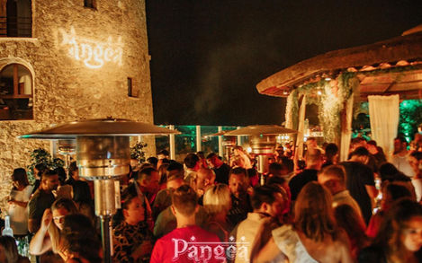 Pangea Puerto Banús VIP dedicated table service hen party Spain