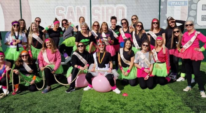 Marbella hen party outdoor team activities archery tag beach games