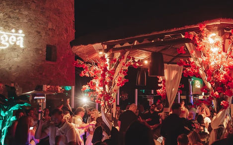 Hen do luxury nightclub Pangea rooftop Puerto Banús Spain