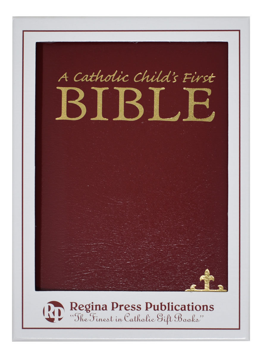 Thumbnail: A Catholic Child's First Bible - Maroon Gift Edition