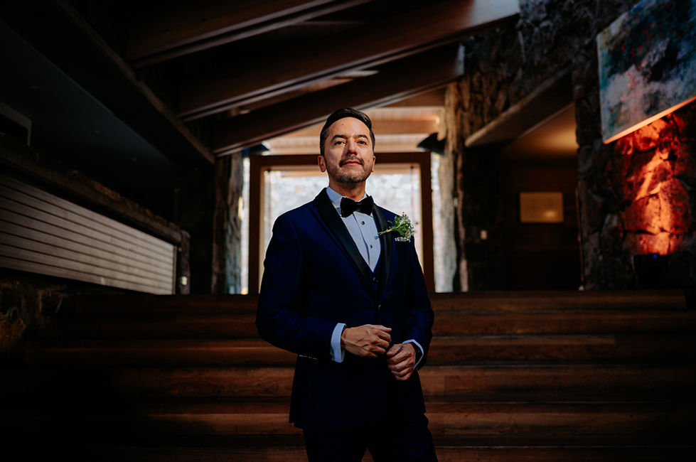 fotografia de bodas novio en club de golf valle escondido