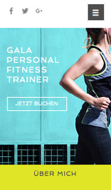 Alle Designvorlagen website templates – Personaltrainer