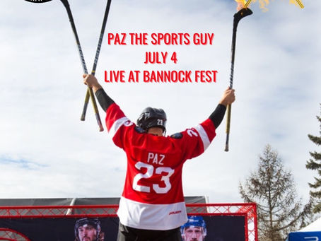 Paz the Sports Guy Ignites Bannock Fest on July 4!