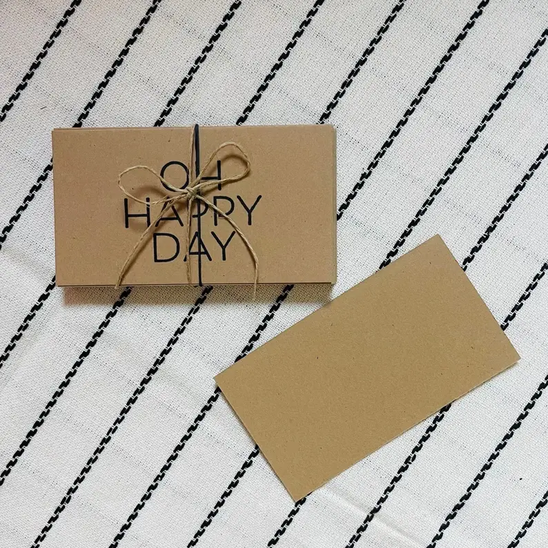 Thumbnail: Kraft Paper Note Cards | Wedding Gift Tag | Kraft Tags | Gift Tags | Wedding Day
