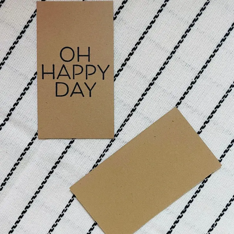 Thumbnail: Kraft Paper Note Cards | Wedding Gift Tag | Kraft Tags | Gift Tags | Wedding Day