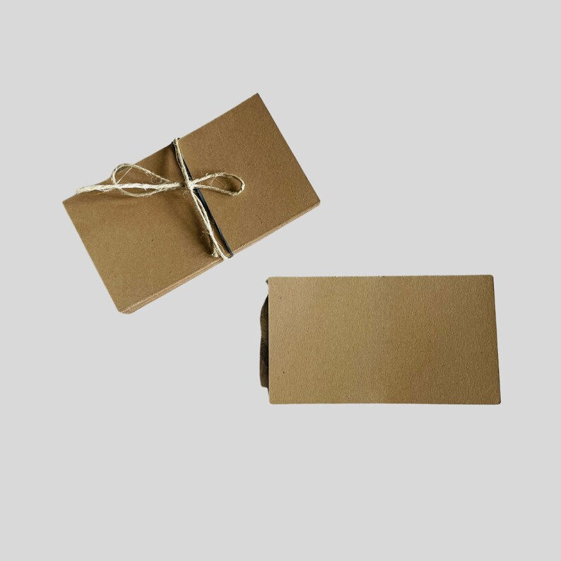 Thumbnail: Blank Kraft Paper Cards - Just the Cards | DIY Gift Tags Kraft Paper Tags