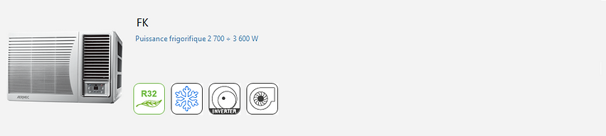 AERMEC;GREE;Climatisation;chauffage;confort;tertiaire;Industrie;Commercial;Split;R32;Inverter;Window