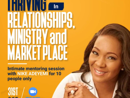 Mentoring session with Nike Adeyemi