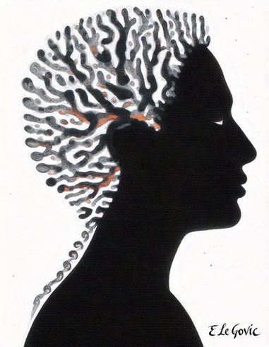 Chaque création porte les traces d’une origine commune.
Reliées par le noir et blanc, les contrastes et le souffle,
elles sont comme les membres d’une même famille silencieuse.