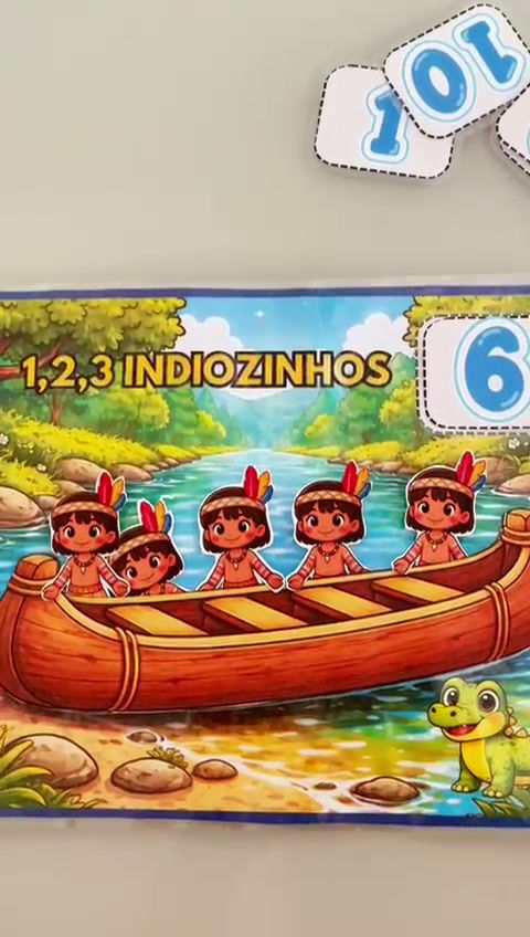 Miniatura: 1, 2, 3 indiozinhos