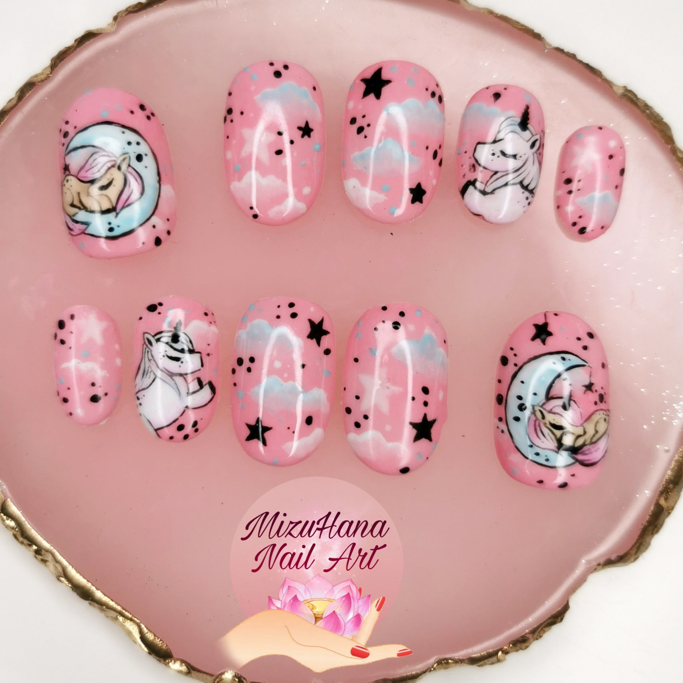 Press on nails licornes