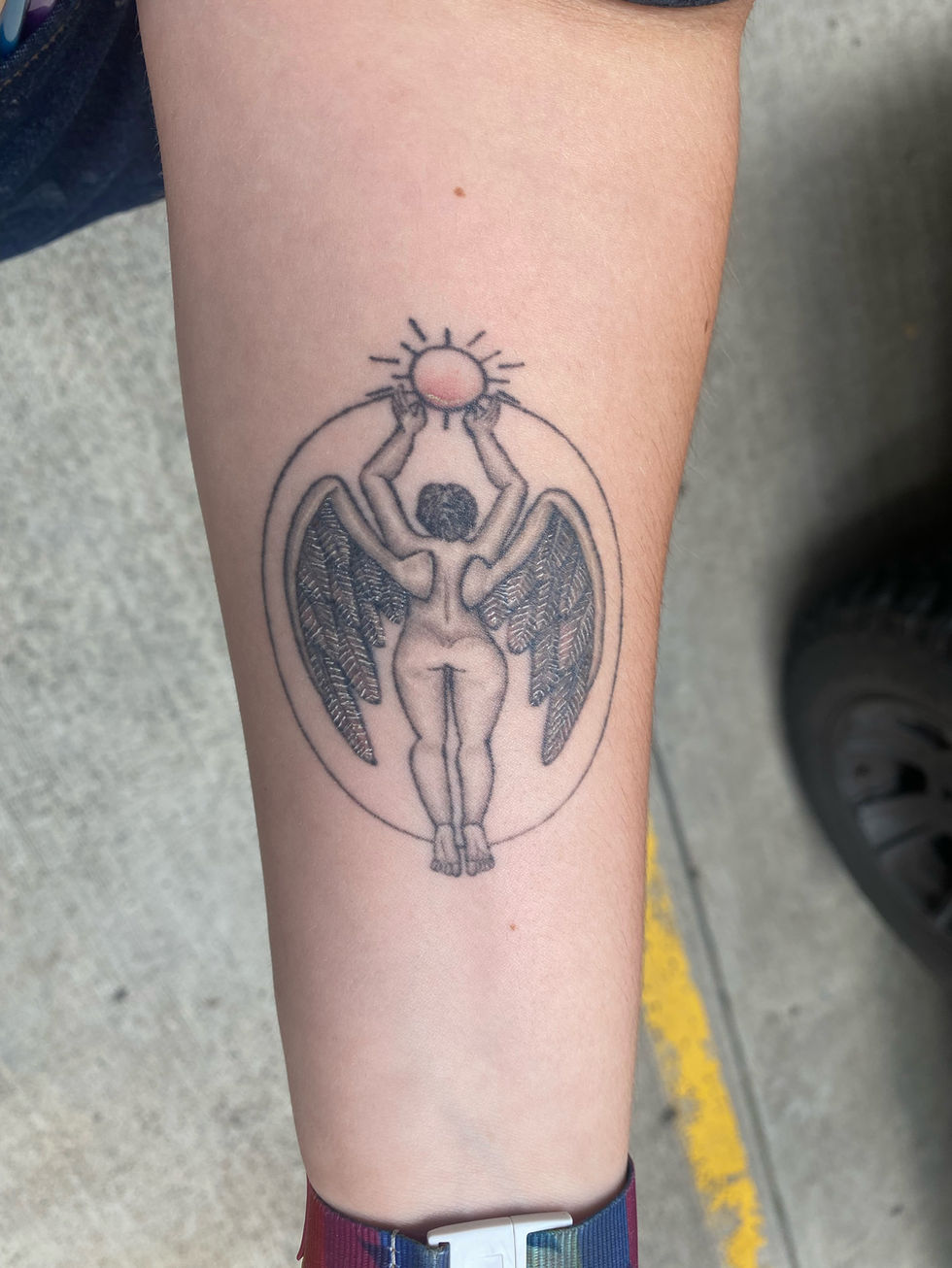 angel tattoo