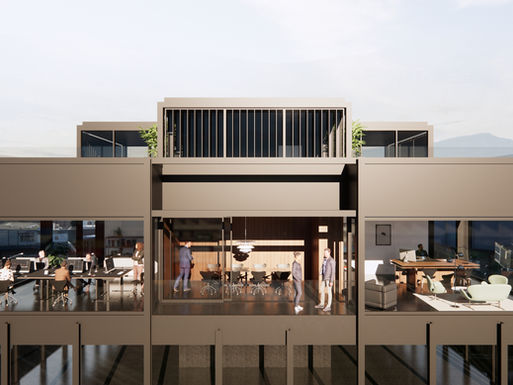 Le35 serviced offices in Geneva. 60m2 office with private balcony.