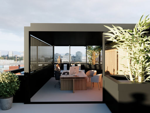 Le 35 Geneva Serviced Office - Rooftop office with private terrace