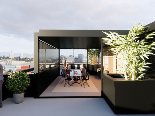 Le 35 conference rooms. 24m2, 48m2 60m2 , fully-equipped meeting rooms with ceiling-to-floor windows. 24m2 rooftop conference room with private terrace.