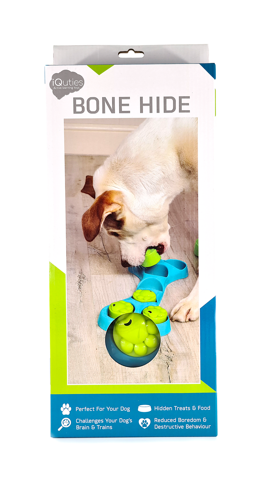 Thumbnail: IQuties | Bone Hide | Interactive Dog Toys | Front