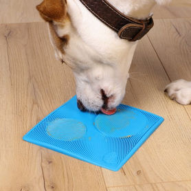 IQuties Treat Lick Mat Interactive Dog Feeder