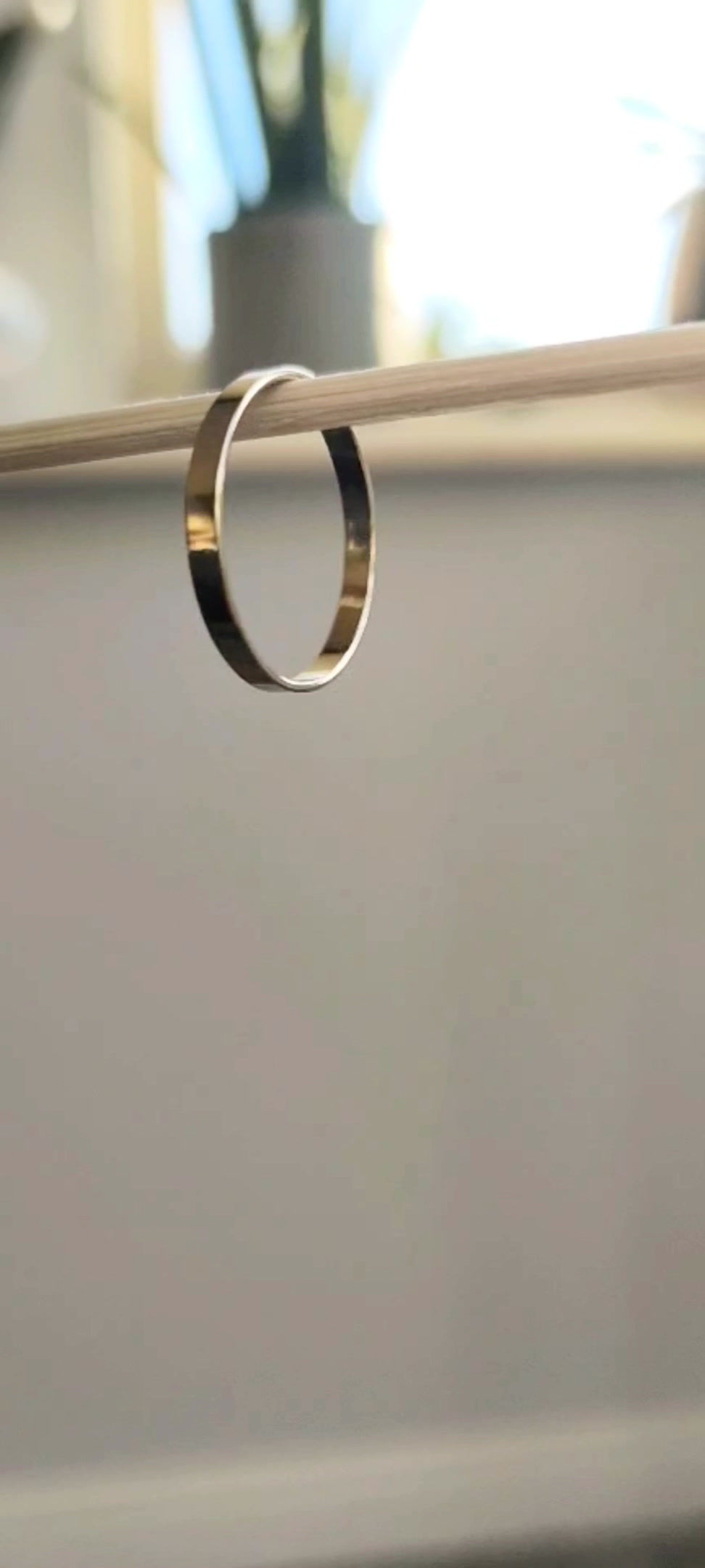 Thumbnail: gold flat band ring