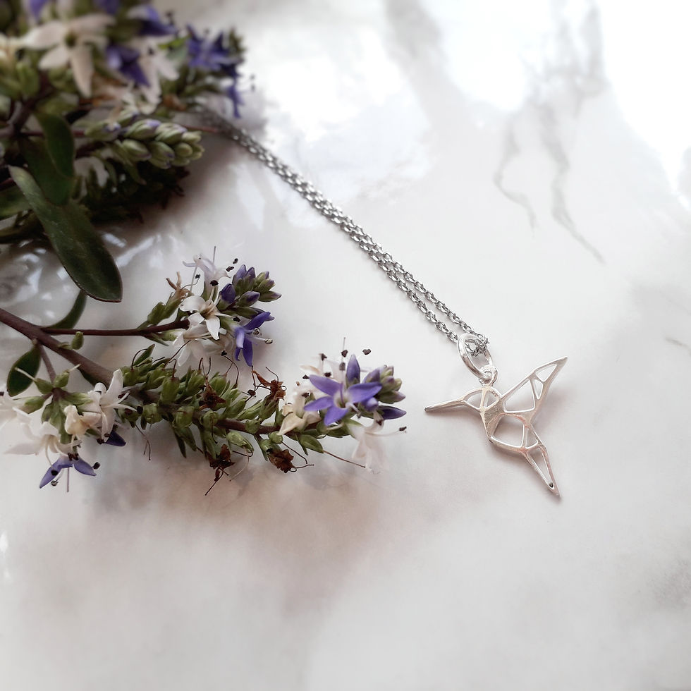 bini chohan silver bird necklace