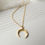 Thumbnail: Gold necklace with gold horn pendant