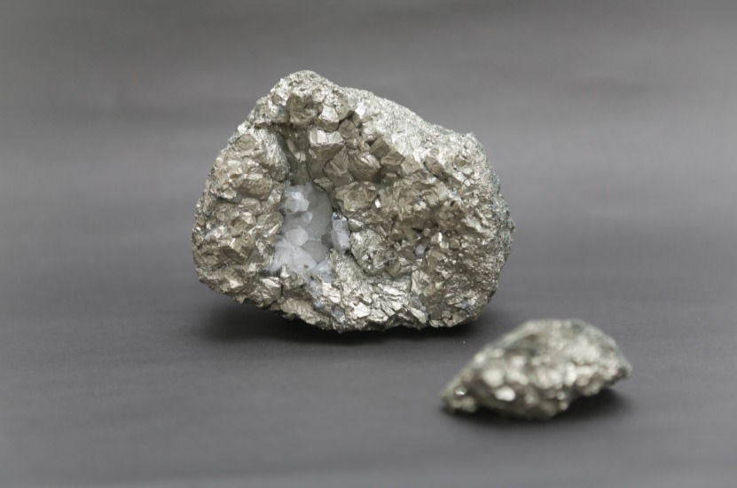 A silver nugget up close