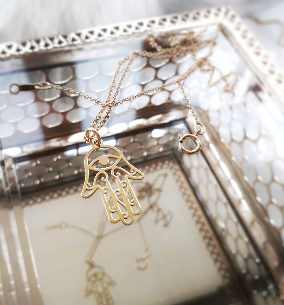 bini chohan gold hamsa hand