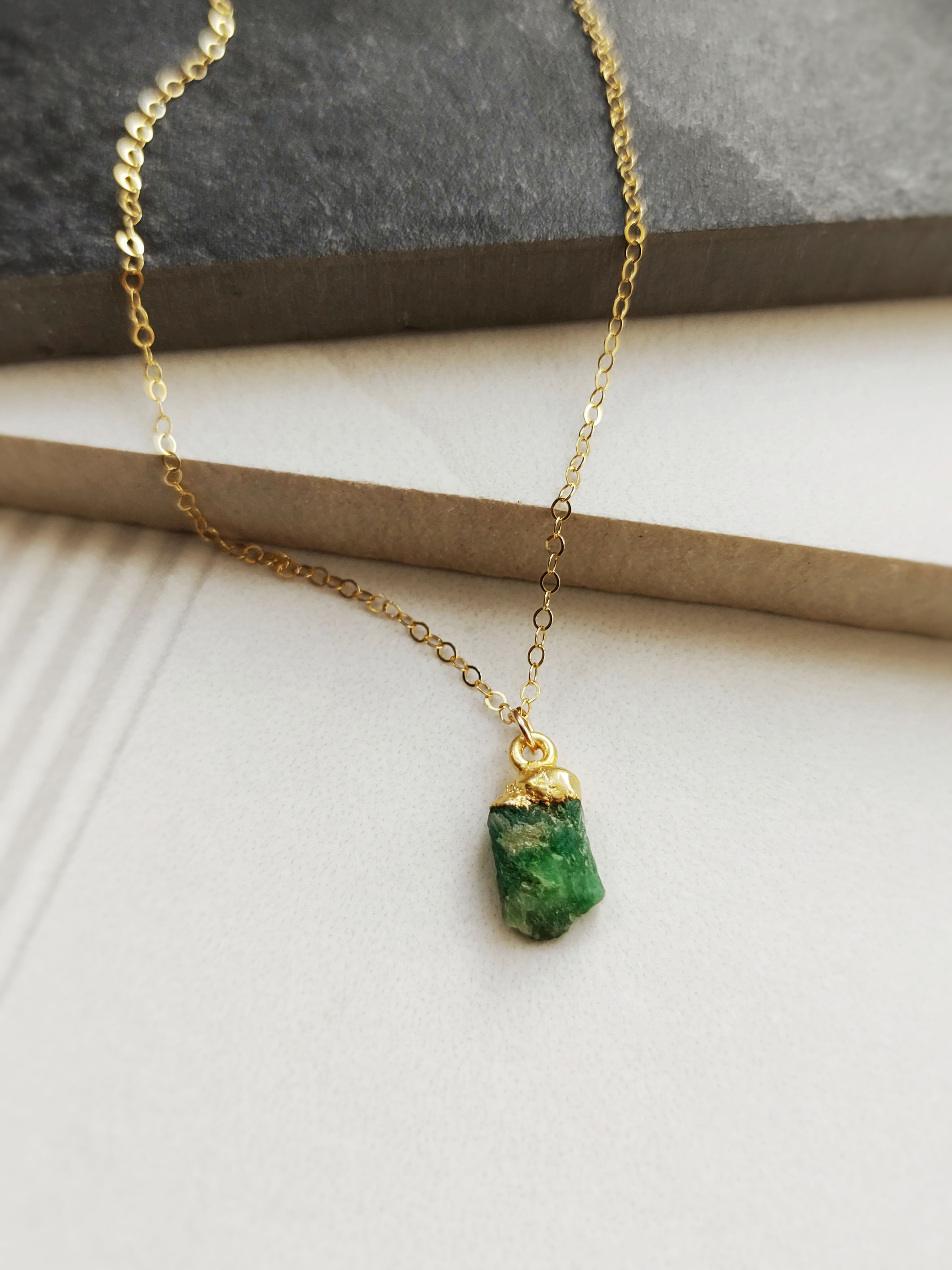 raw sillimanite gemstone necklace