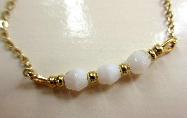 Thumbnail: white quartz necklace