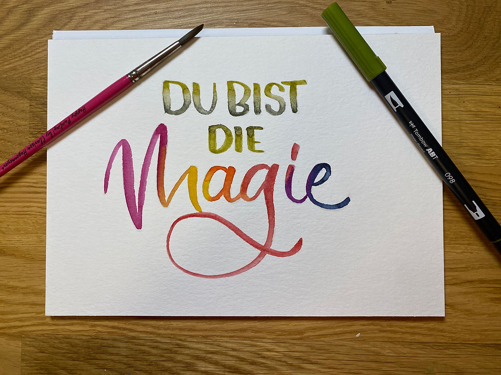Die schöne Schrift - BUNT ENTSPANNT IN DEN HERBST