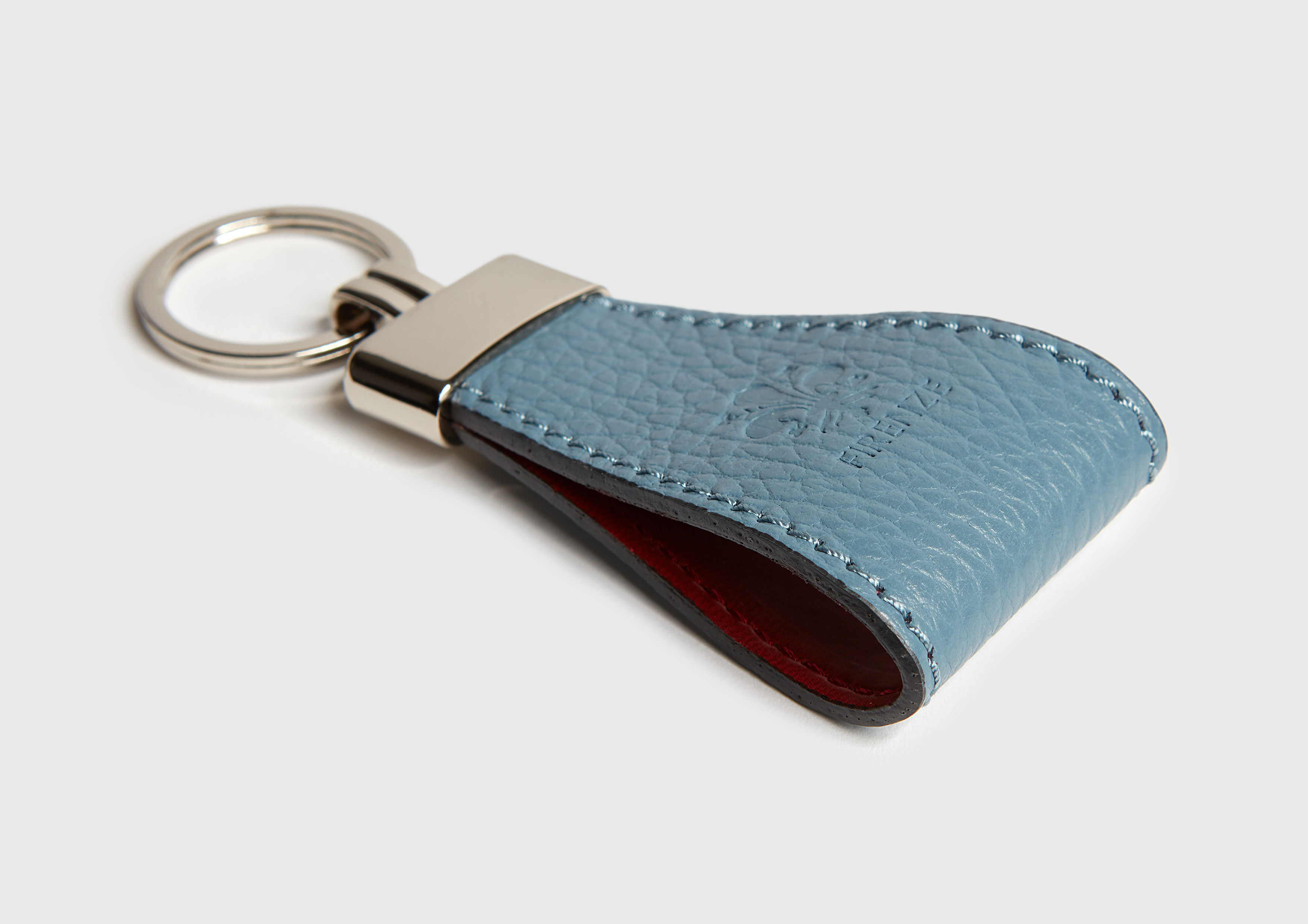 Schlüsselanhänger Leder Edelstahl