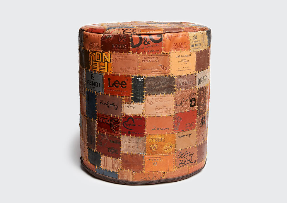 Miniatura: Pouf Royal-Labels Rund