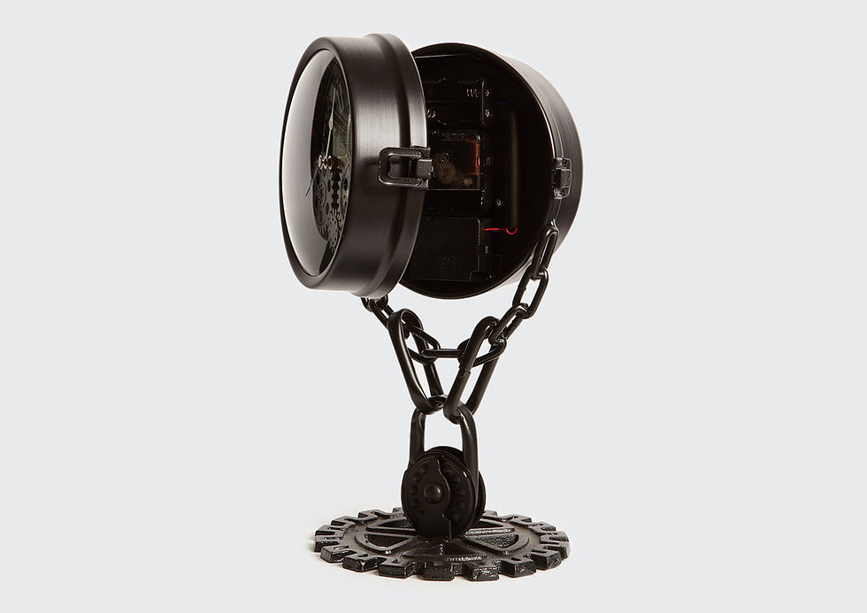 Miniaturbild: Uhr doppelseitig Chain silber schwarz