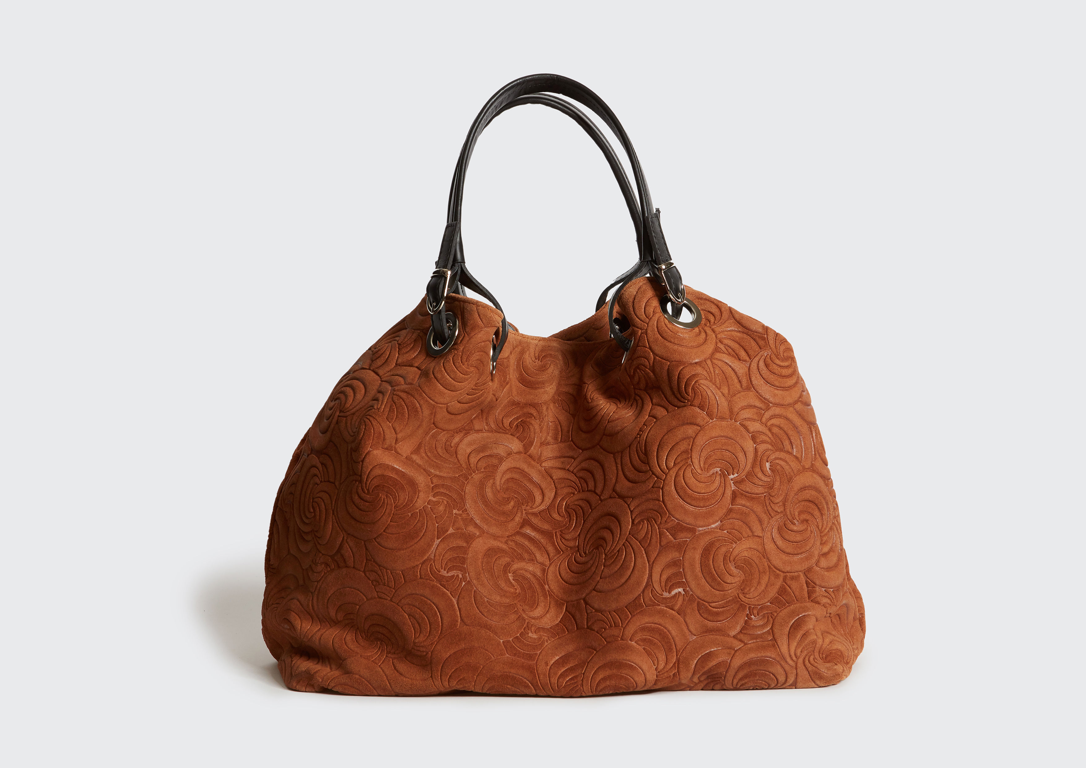 Leder Handtasche bedruckt