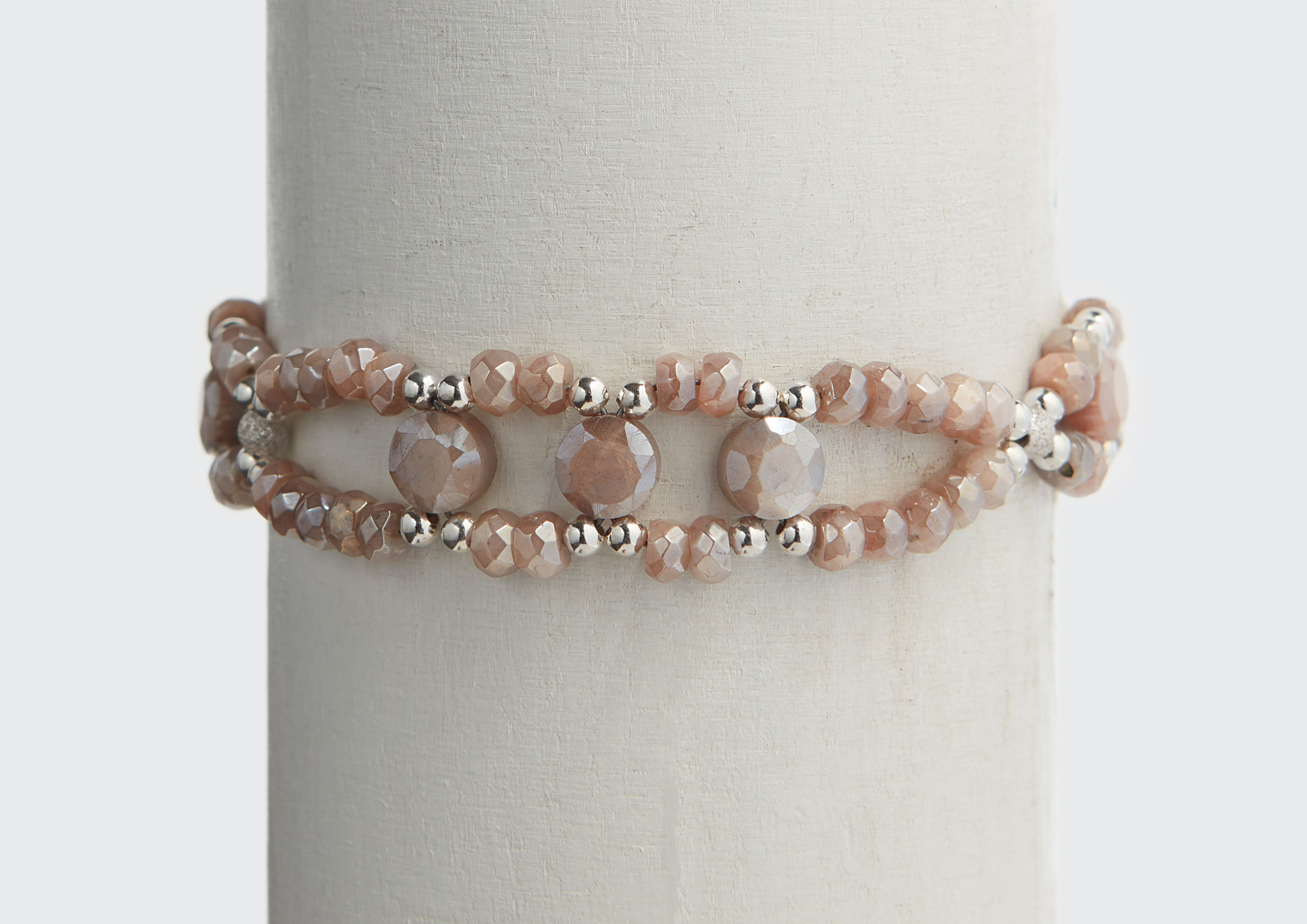 Armband Mondstein bedampft